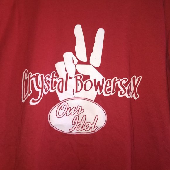 * RARE * CRYSTAL BOWERSOX T-SHIRT XL American Idol - Picture 2 of 4